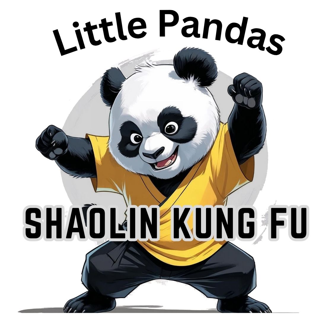 A panda doing a Kung Fu Pose